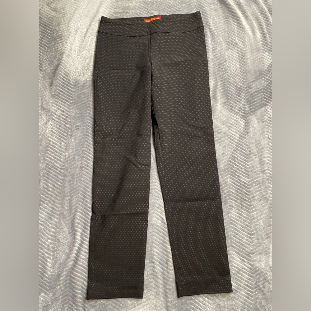 Krazy Larry Pants‎ Black Polka Dot Crop Ankle 6
